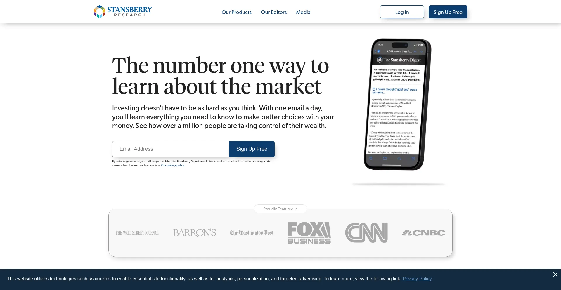 Website screenshot of Microcapmoonshots.com