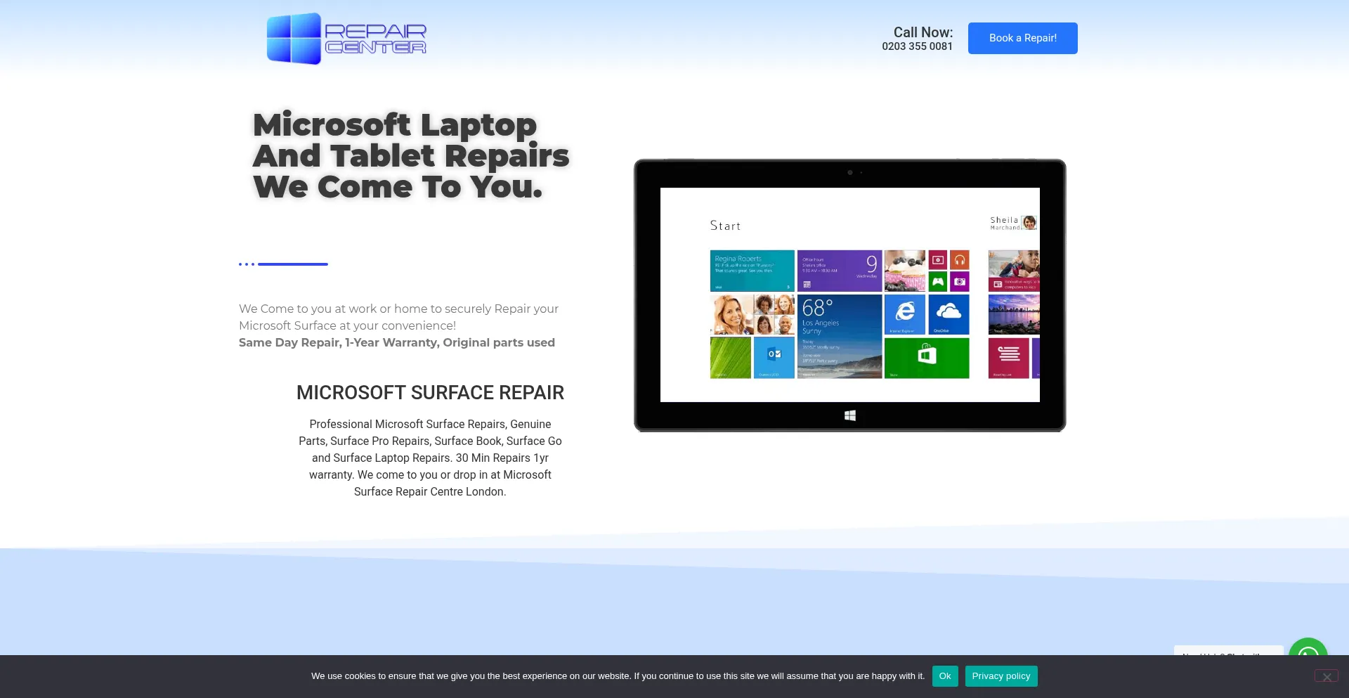 Microsoftsurfacerepaircentre.com
