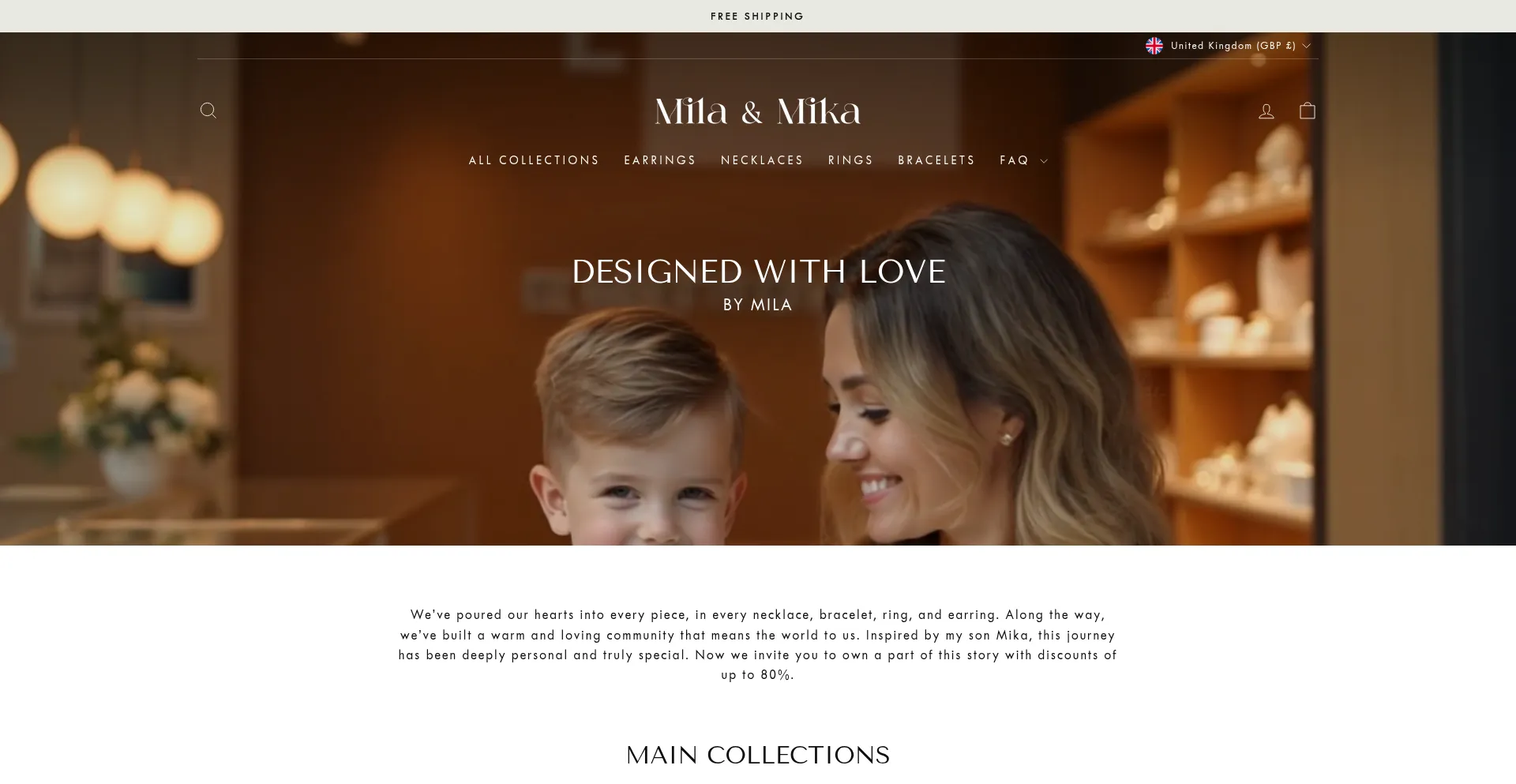 Website screenshot of Mila-mika.com