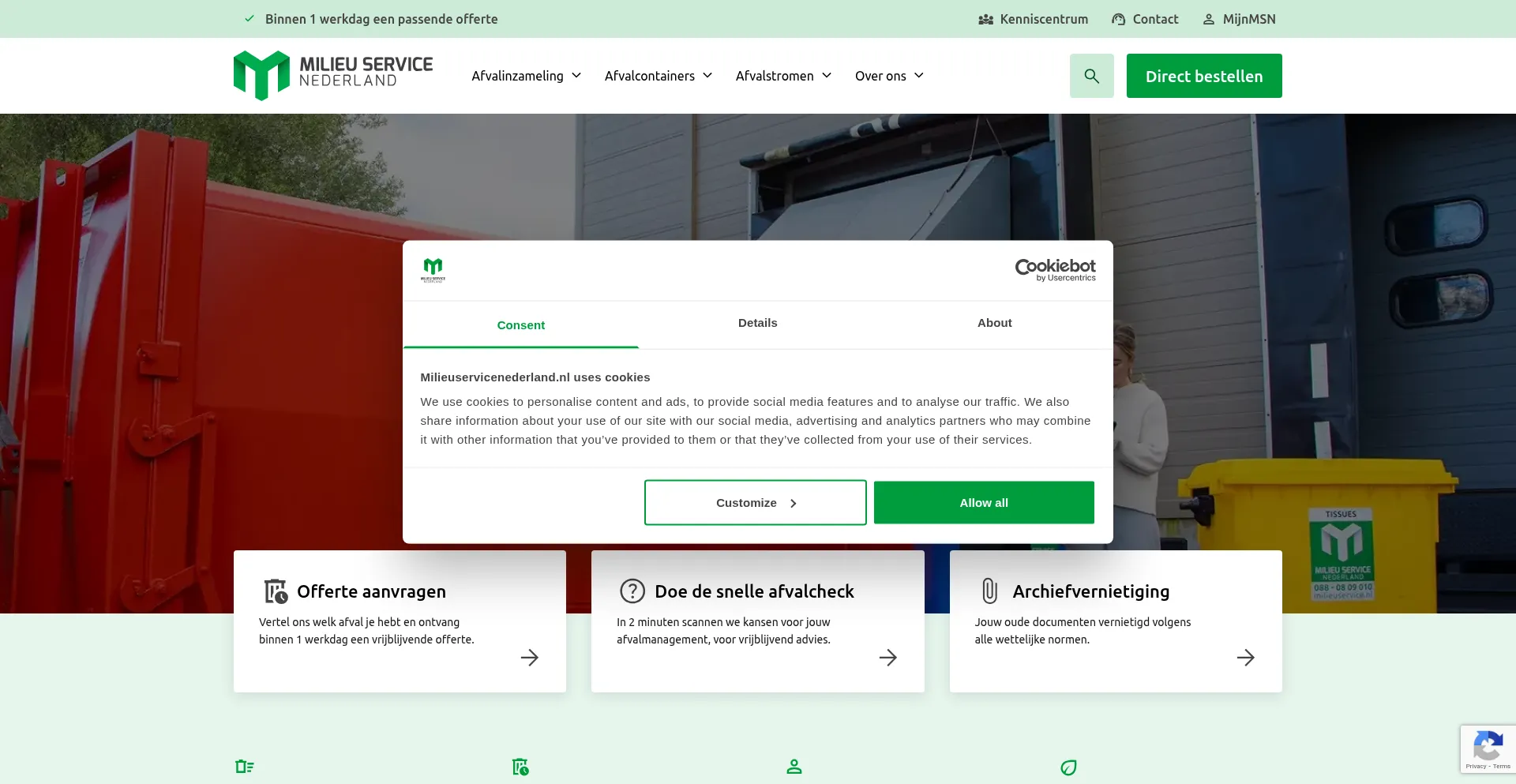 Milieuservice.nl 安全可靠吗？