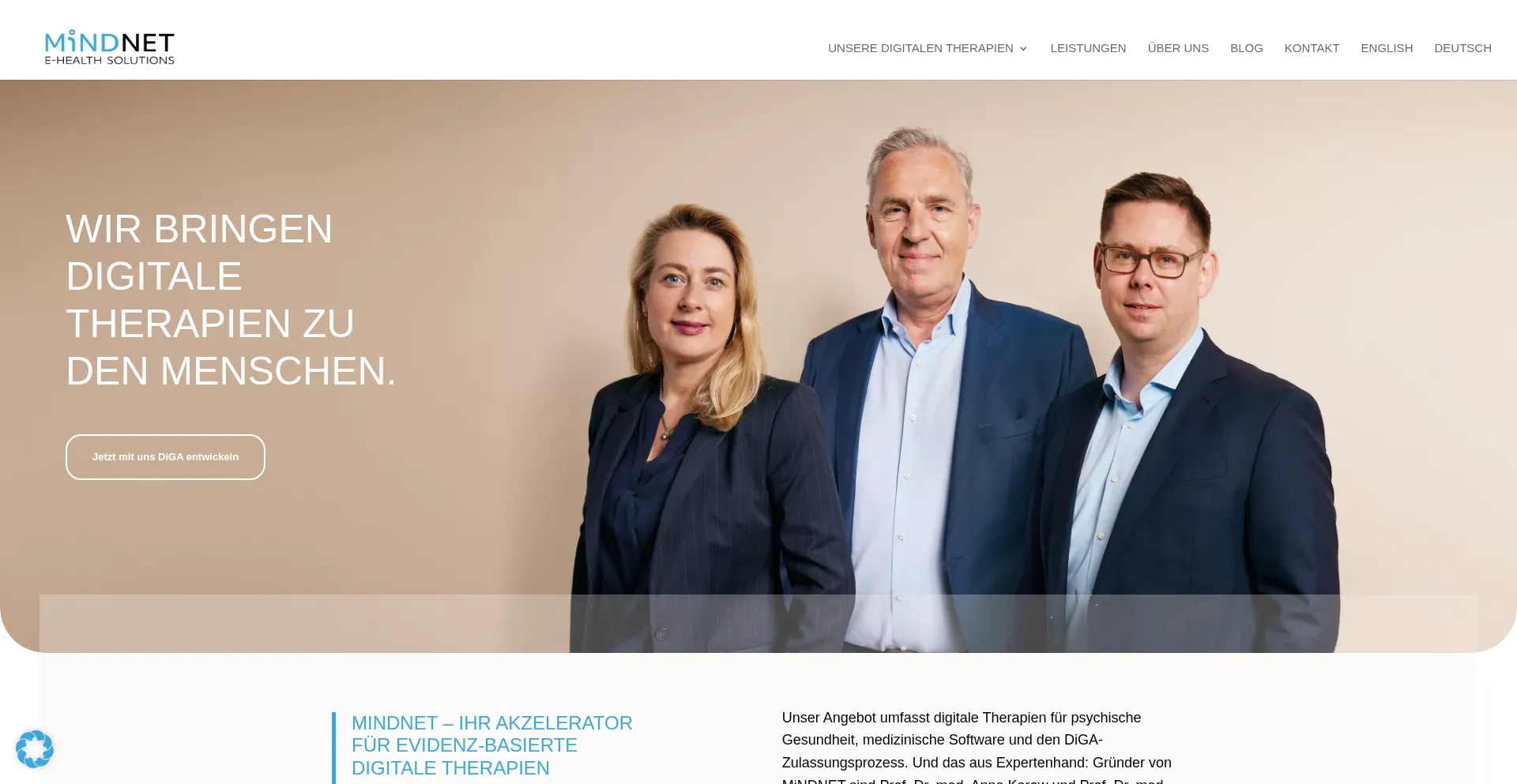 Mindnet-solutions.com Screenshot