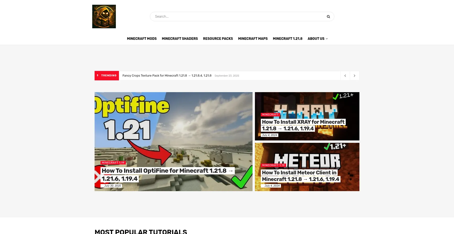 Minecraftwild.com Screenshot