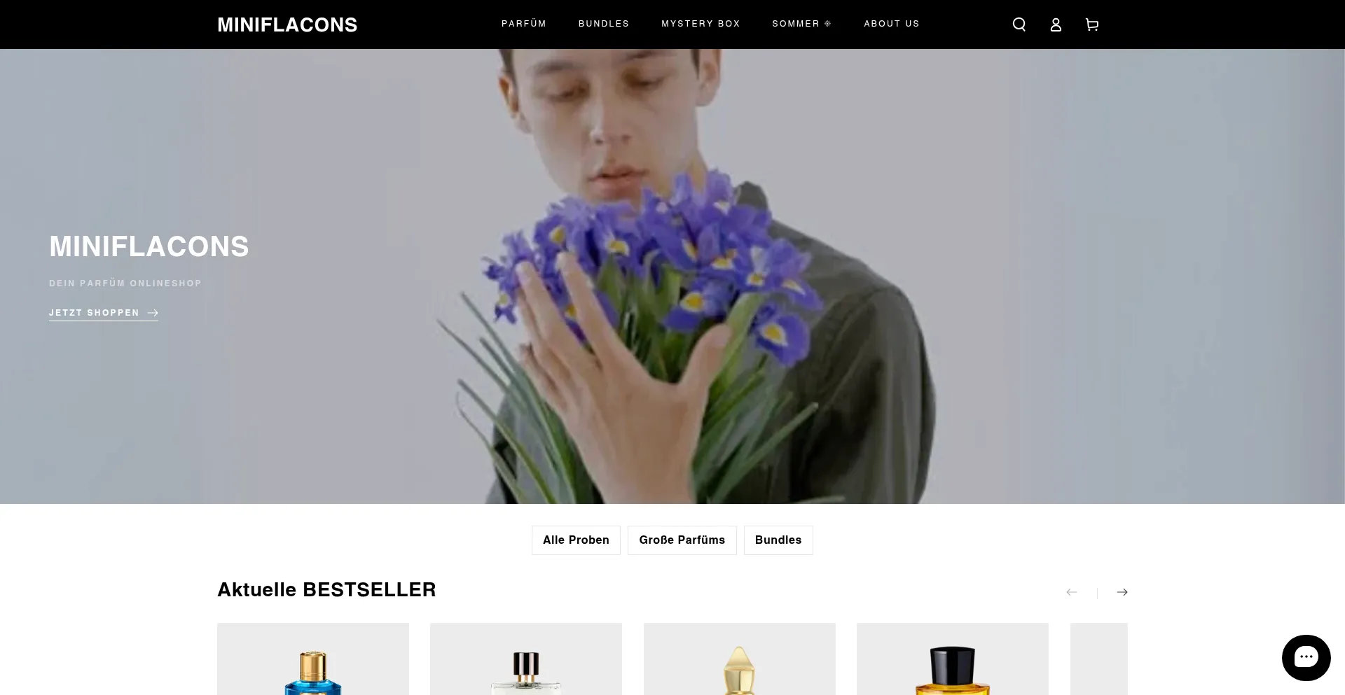 Miniflacons.com Screenshot