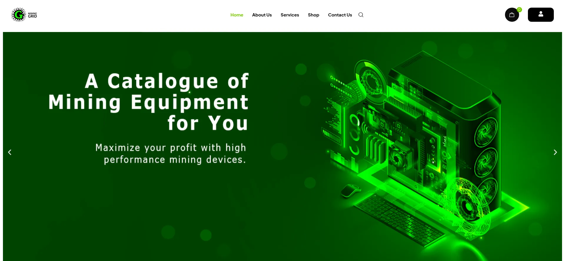 Miningrid.com Screenshot