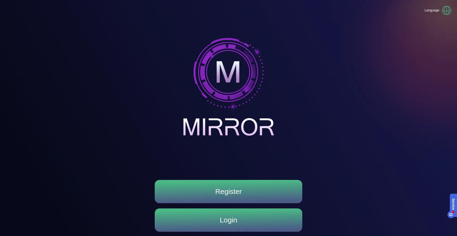 Website screenshot of Mirfq.com