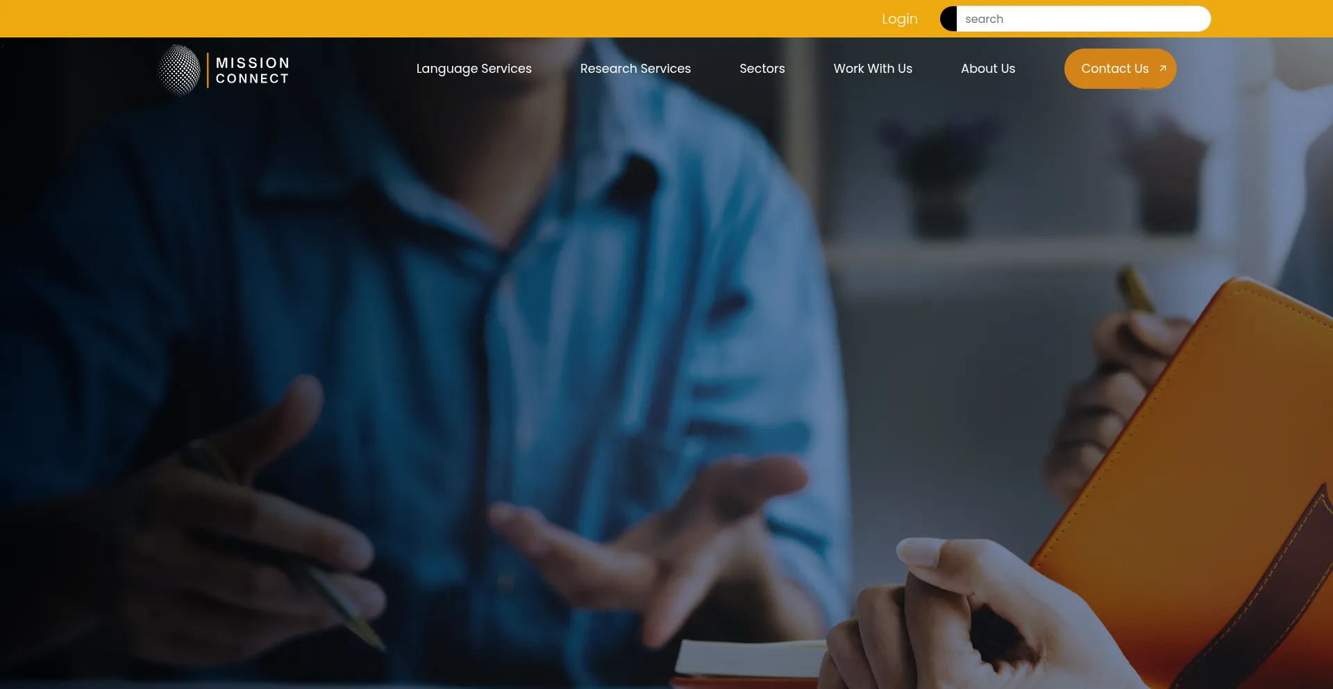 Missionconnect.co.uk Screenshot