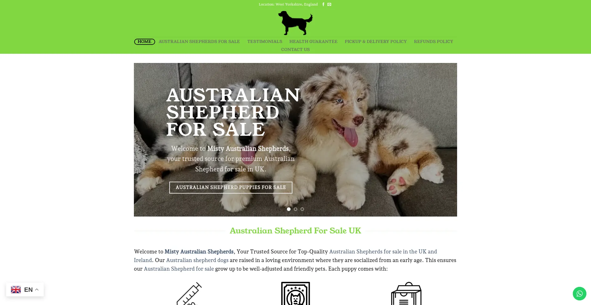 Mistyaustralianshepherds.co.uk Screenshot