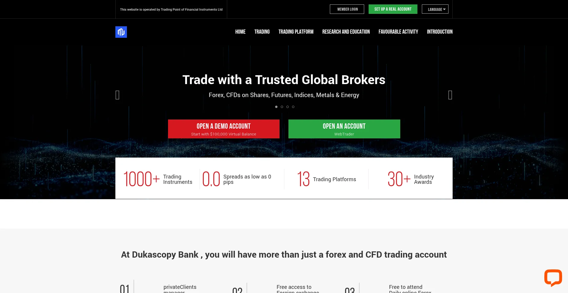 Website screenshot of Mitradenews.cc