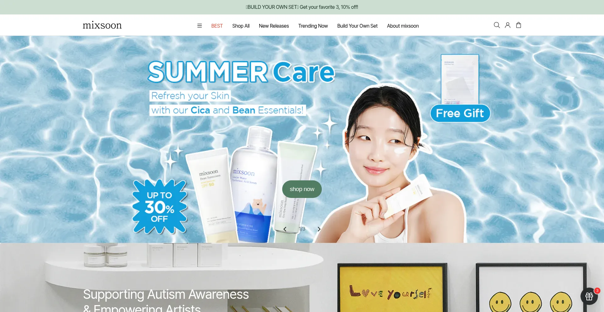 Website screenshot of Mixsoon.us