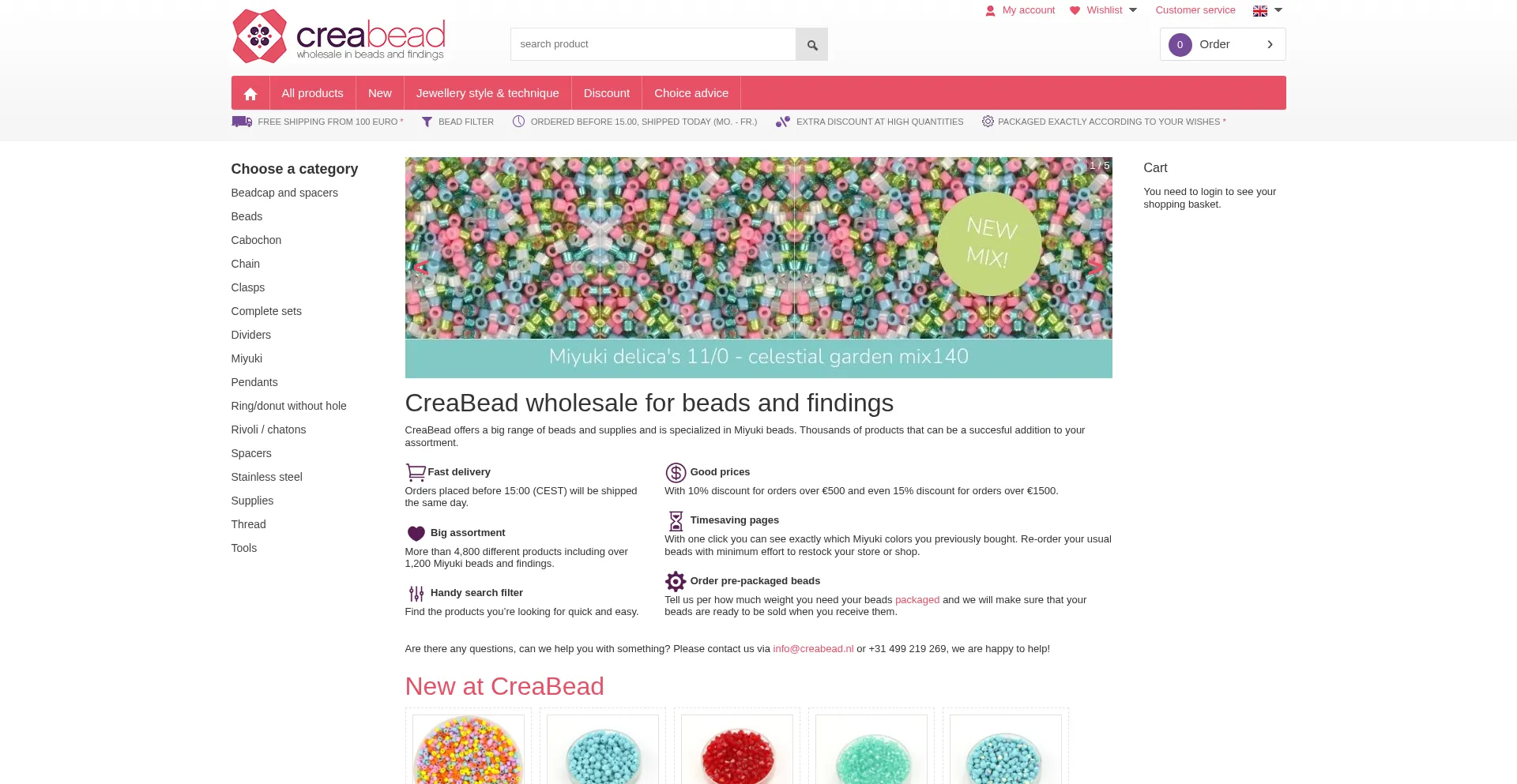 Website screenshot of Miyukiwholesale.com