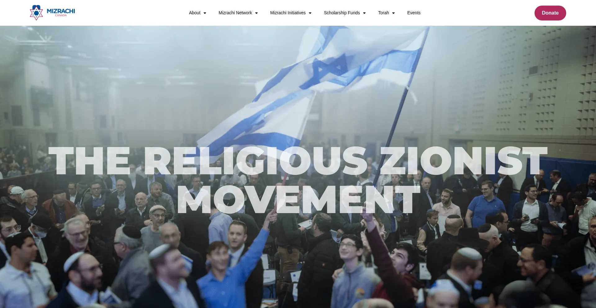 Website screenshot of Mizrachi.ca