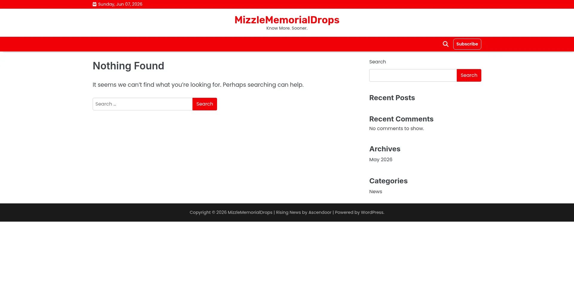 Mizzlememorialdrops.site