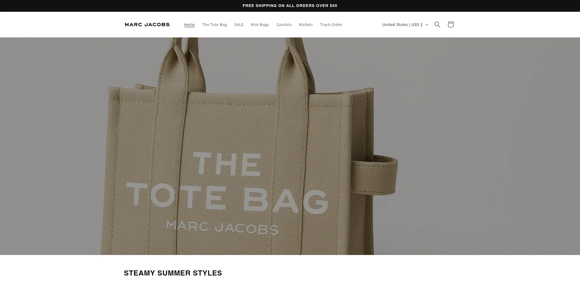 Website screenshot of Mjpremiumoutlet.shop