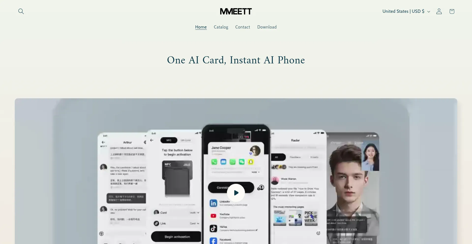 Website screenshot of Mmeett.com