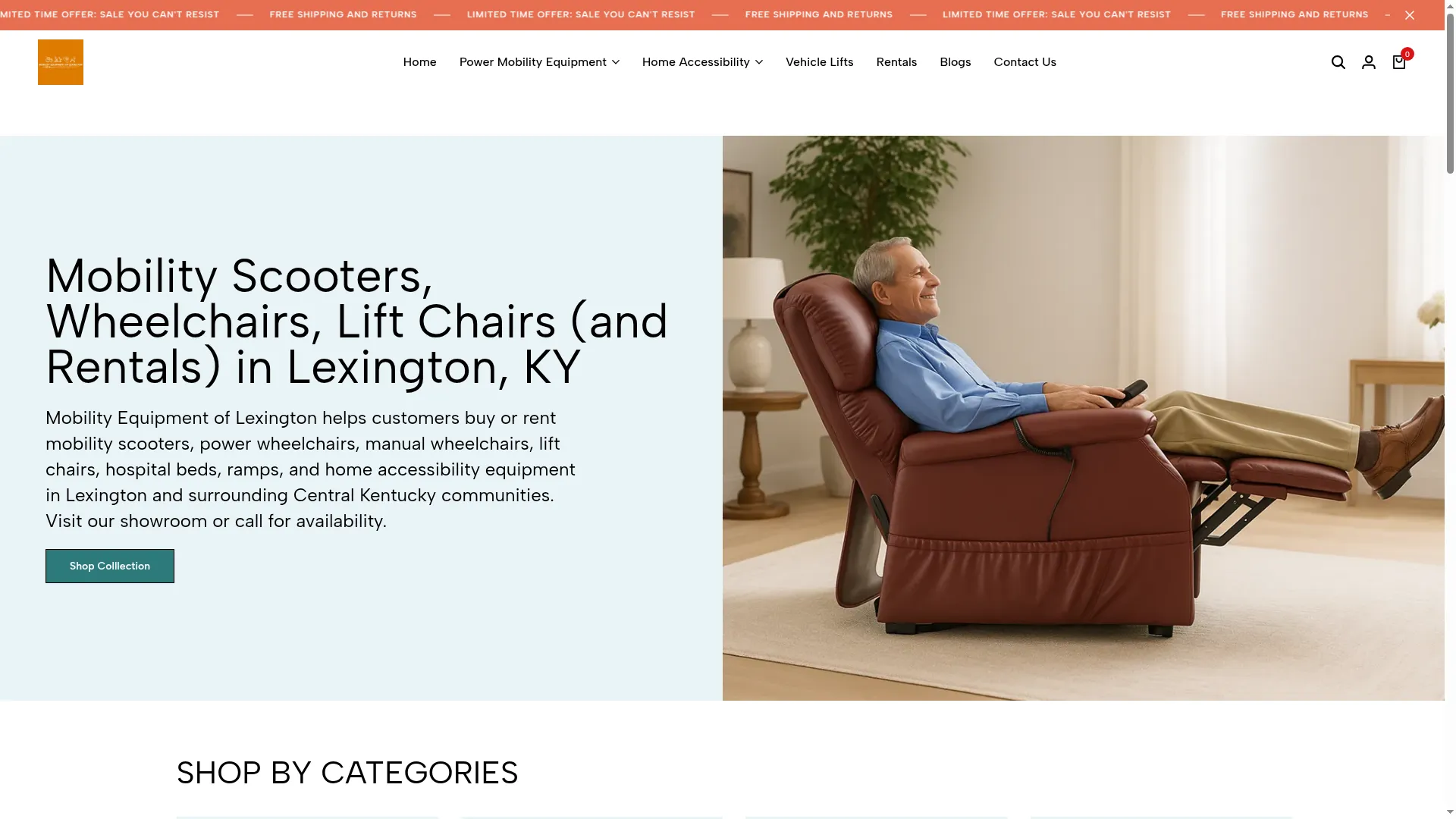 Mobilityequipmentlexington.com