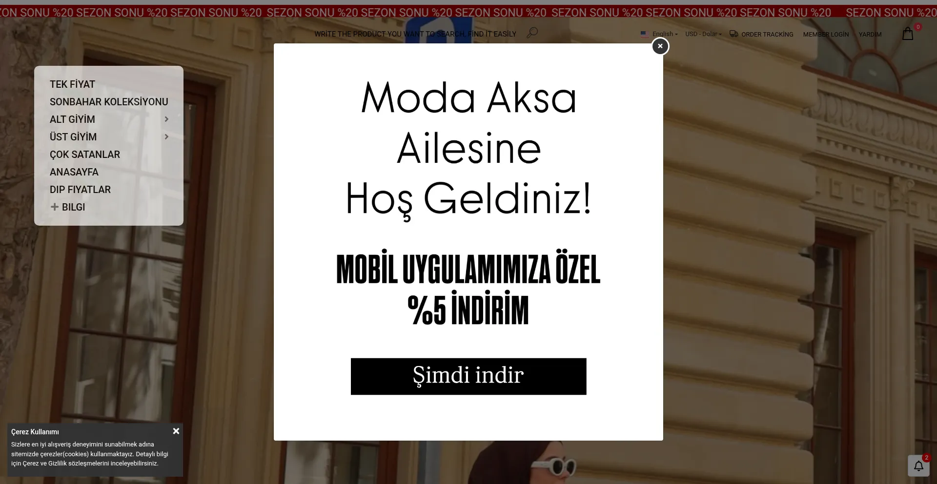 Website screenshot of Modaaksa.com