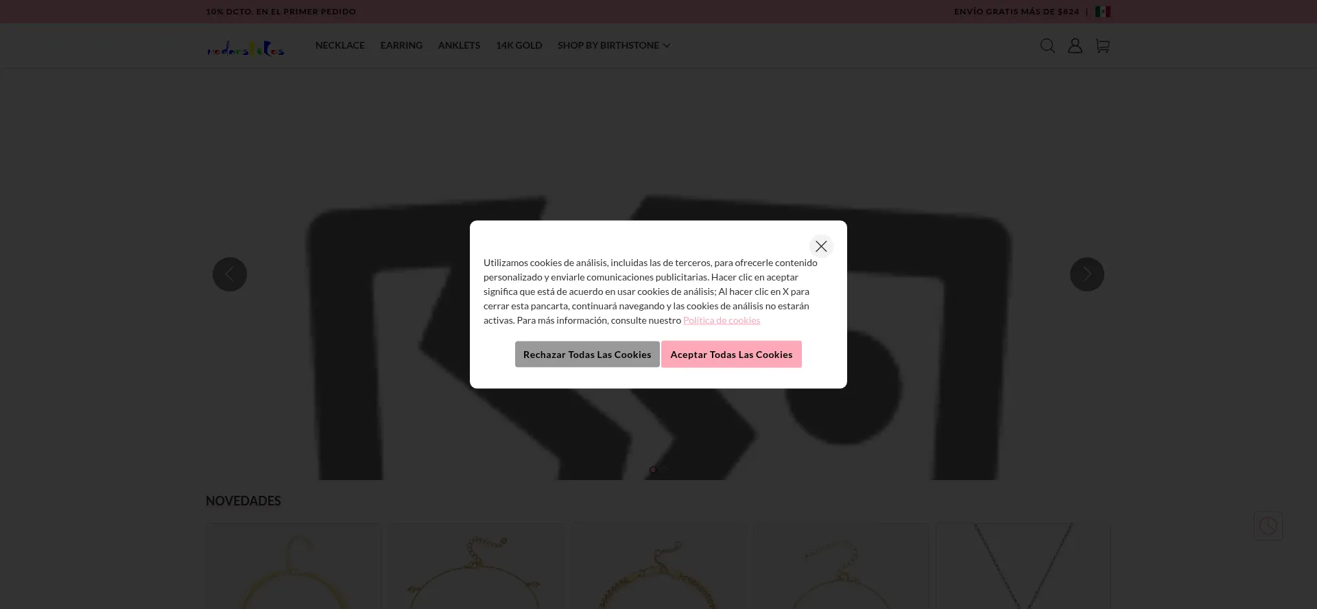 Website screenshot of Modanstilos.shop