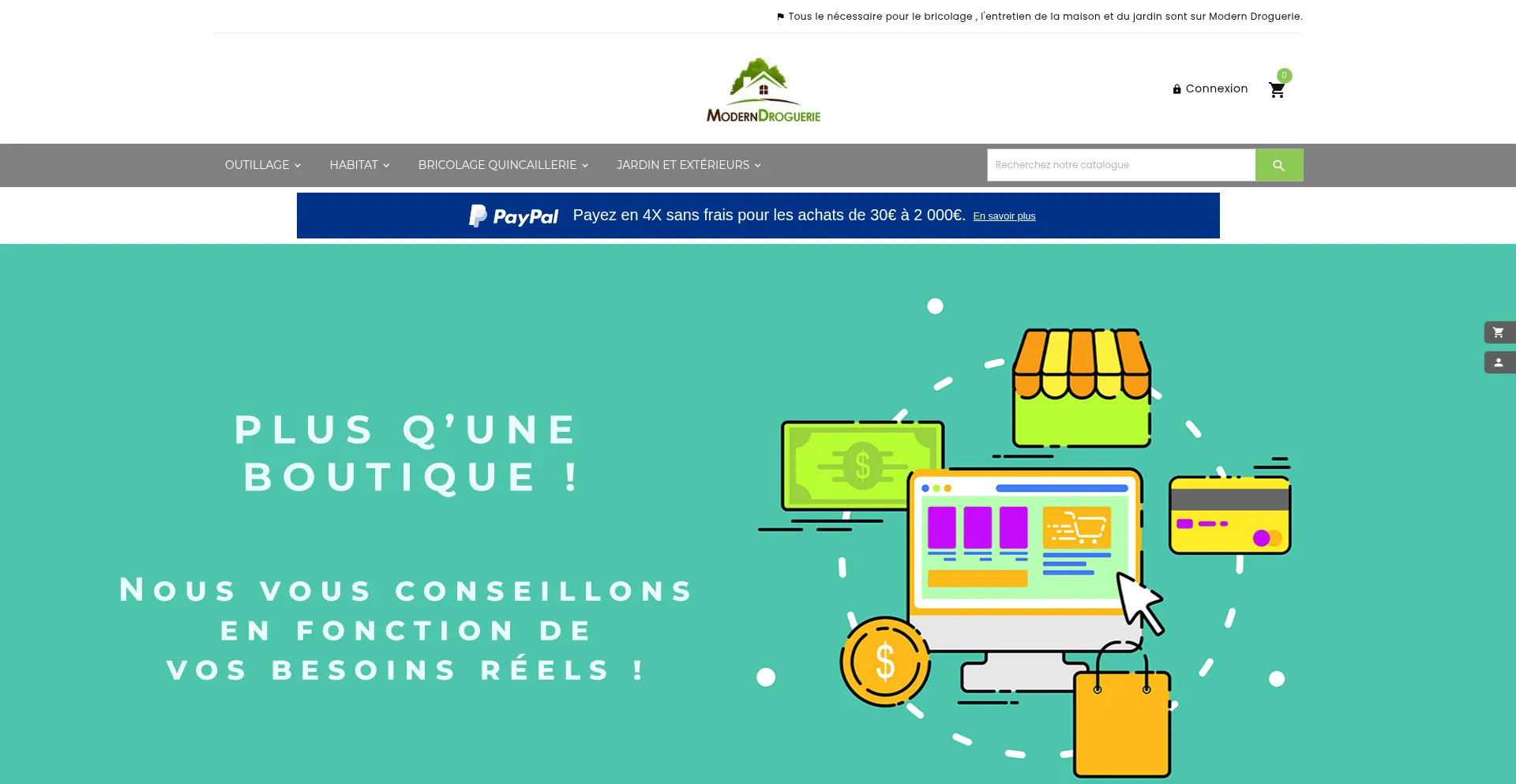 Moderndroguerie.fr Screenshot