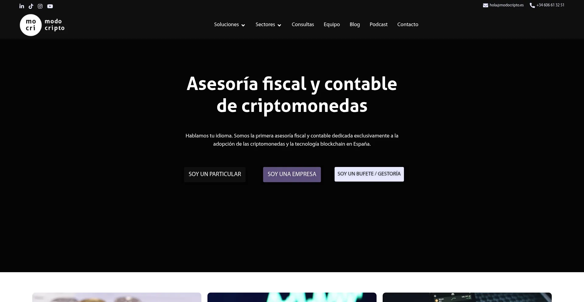 Website screenshot of Modocripto.es