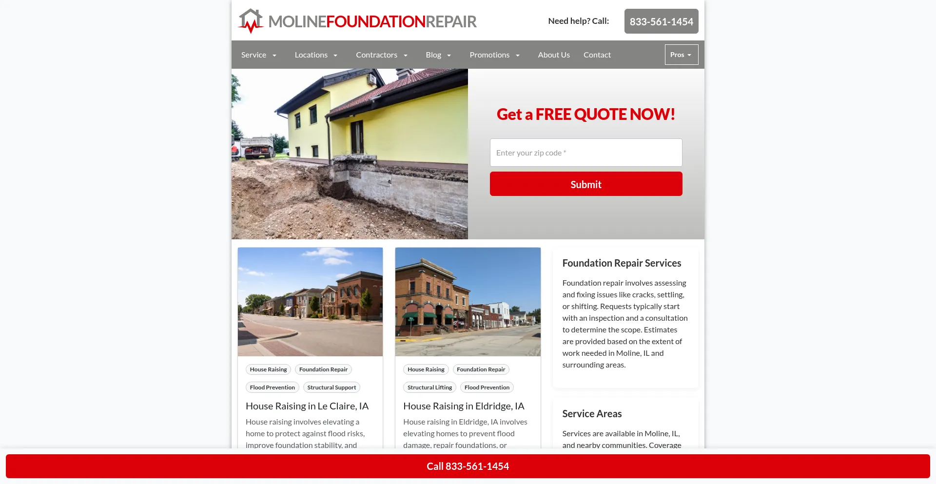 Molinefoundationrepair.com