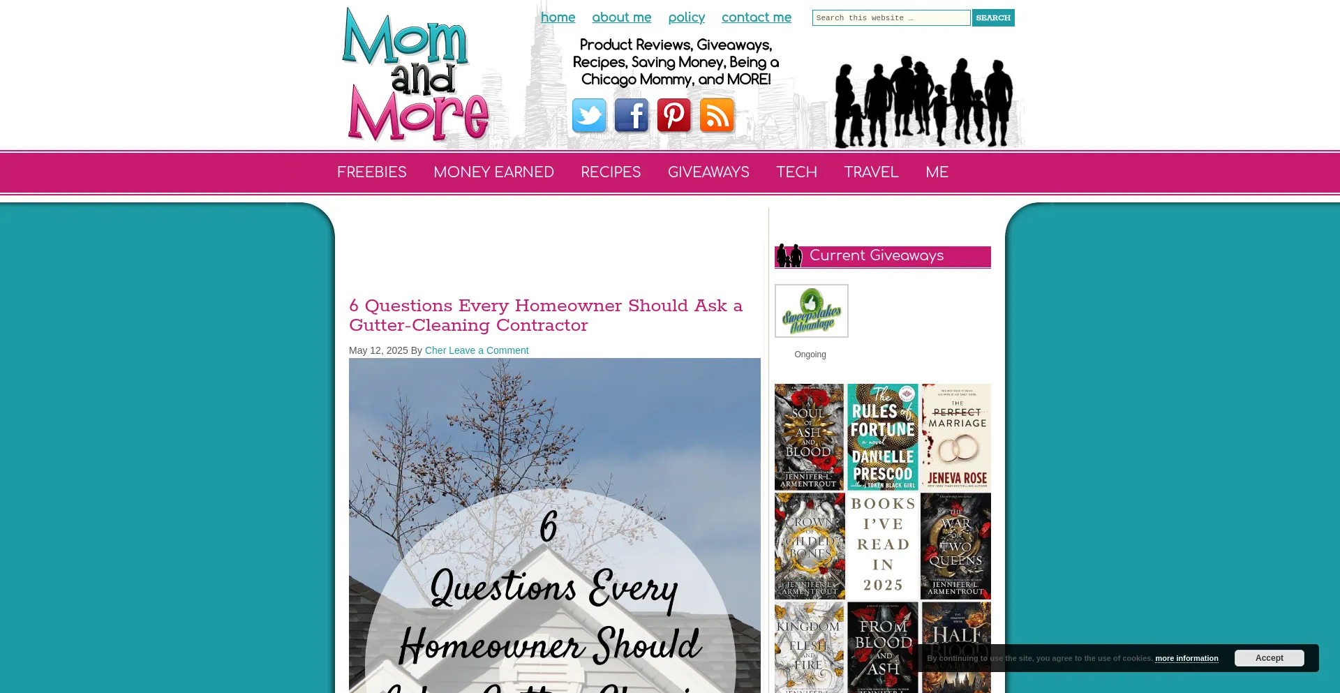 Momandmore.com Screenshot