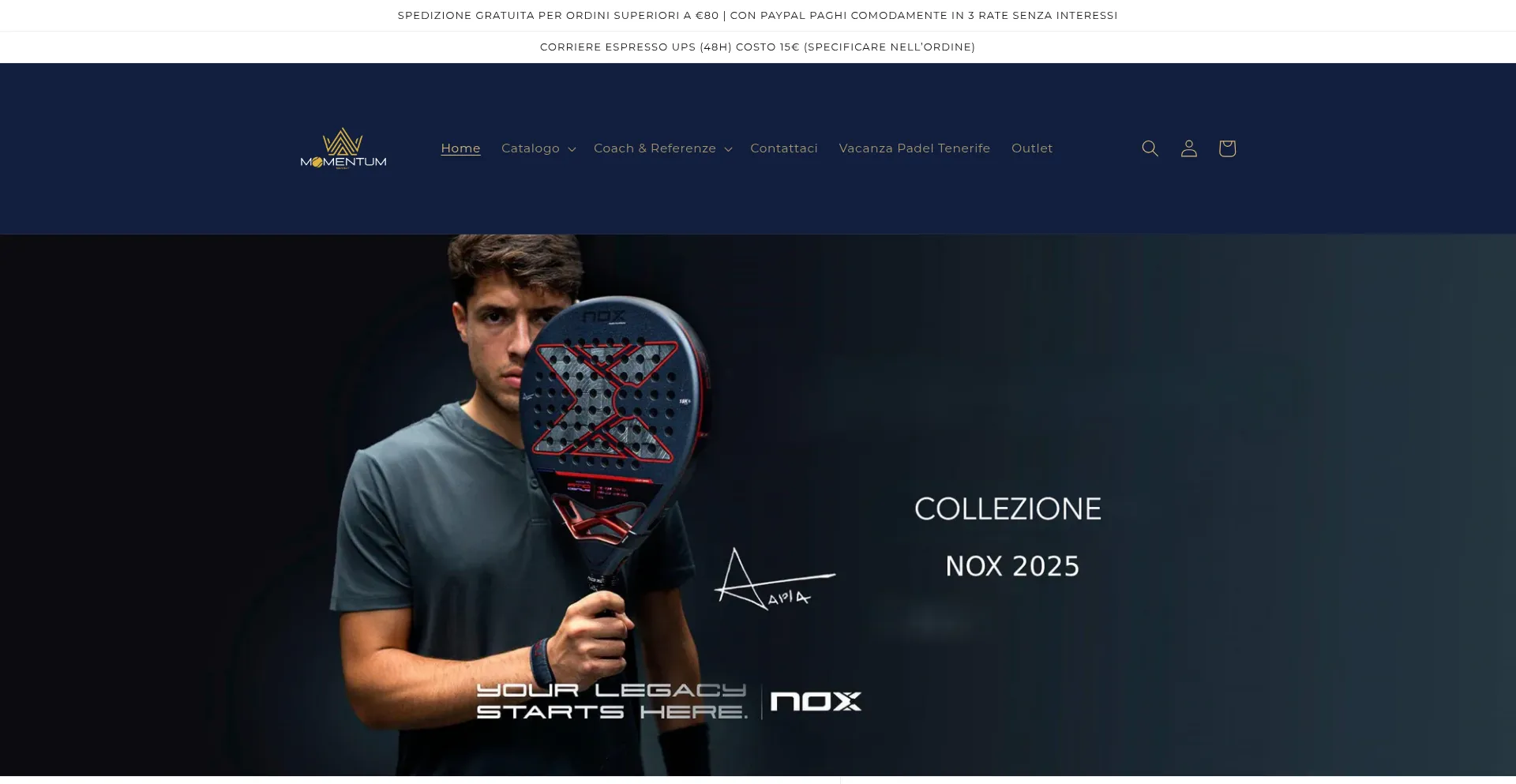 Momentumsport.it Screenshot