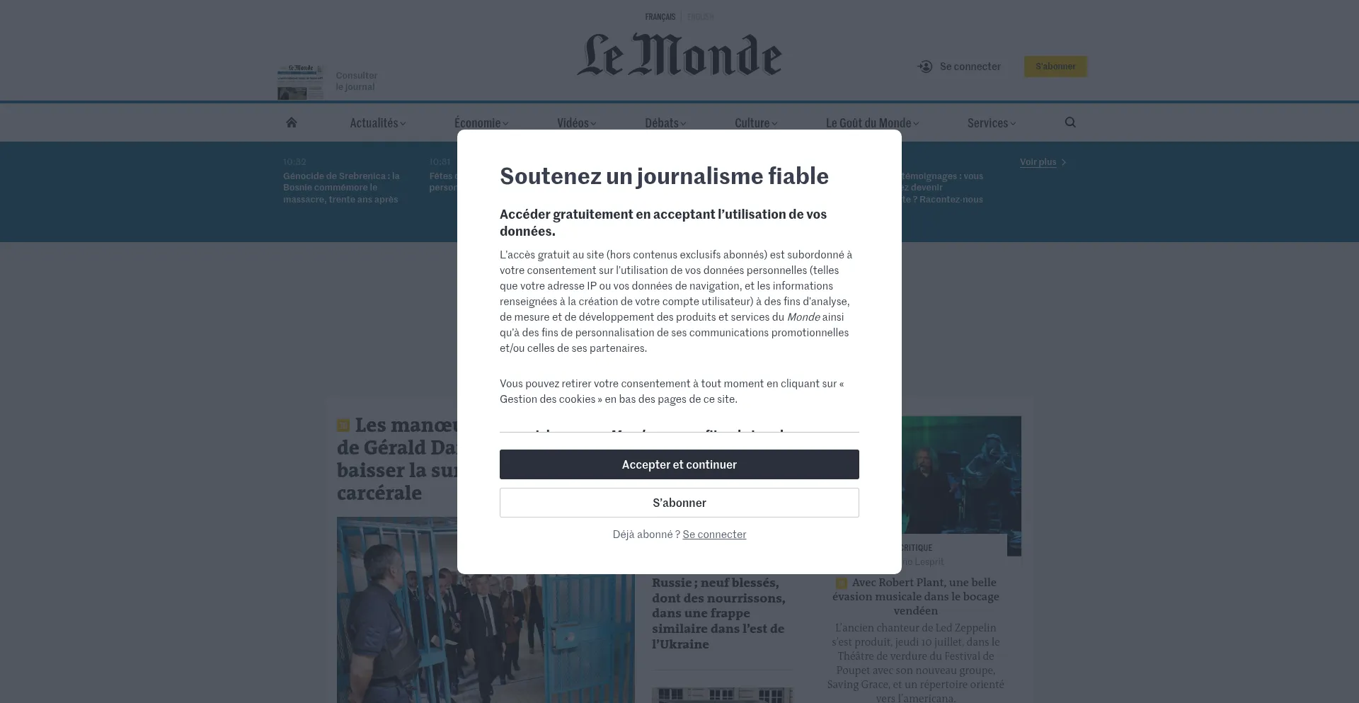 Website screenshot of Moncolis-supporthoraire.com