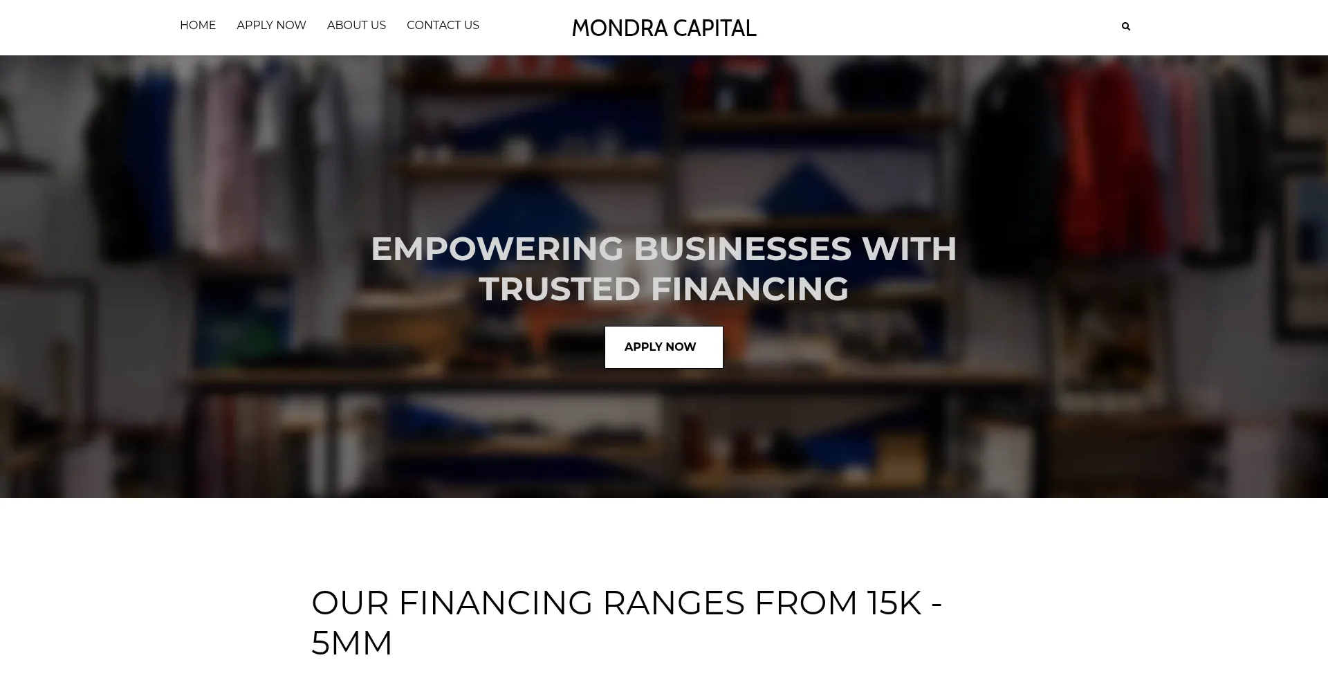 Website screenshot of Mondracapital.com