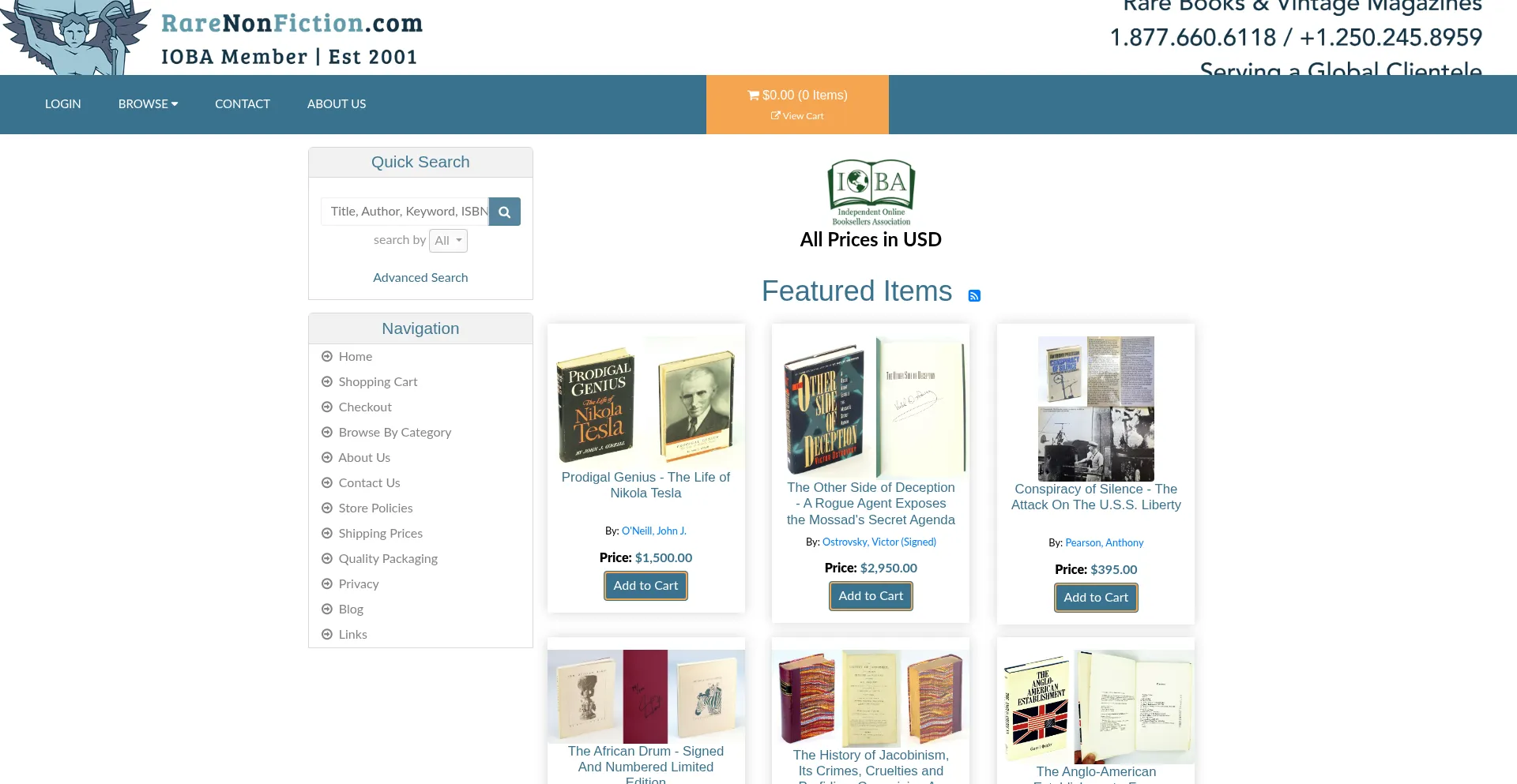 Website screenshot of Monetarymetals.com