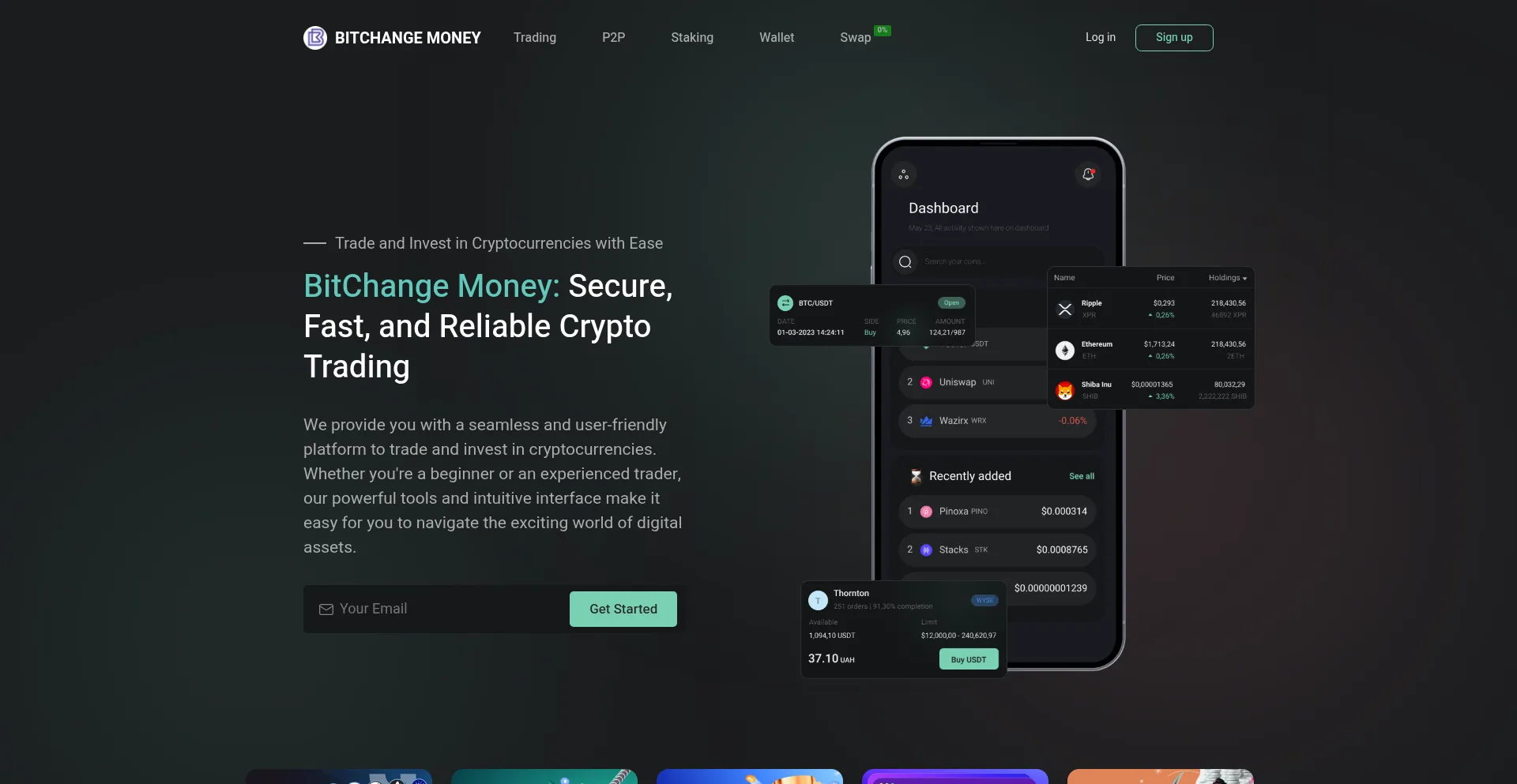 Website screenshot of Money.c-patex.net