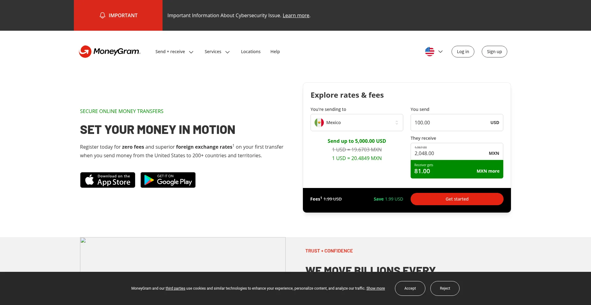 Moneygram.com 安全可靠吗？