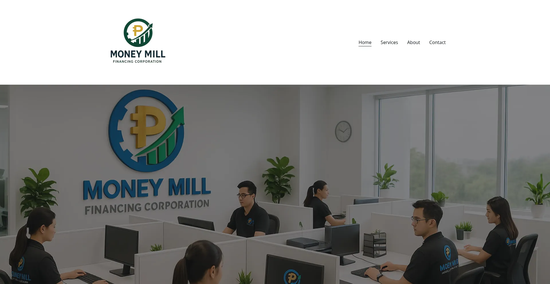 Website screenshot of Moneymillfinancing.com