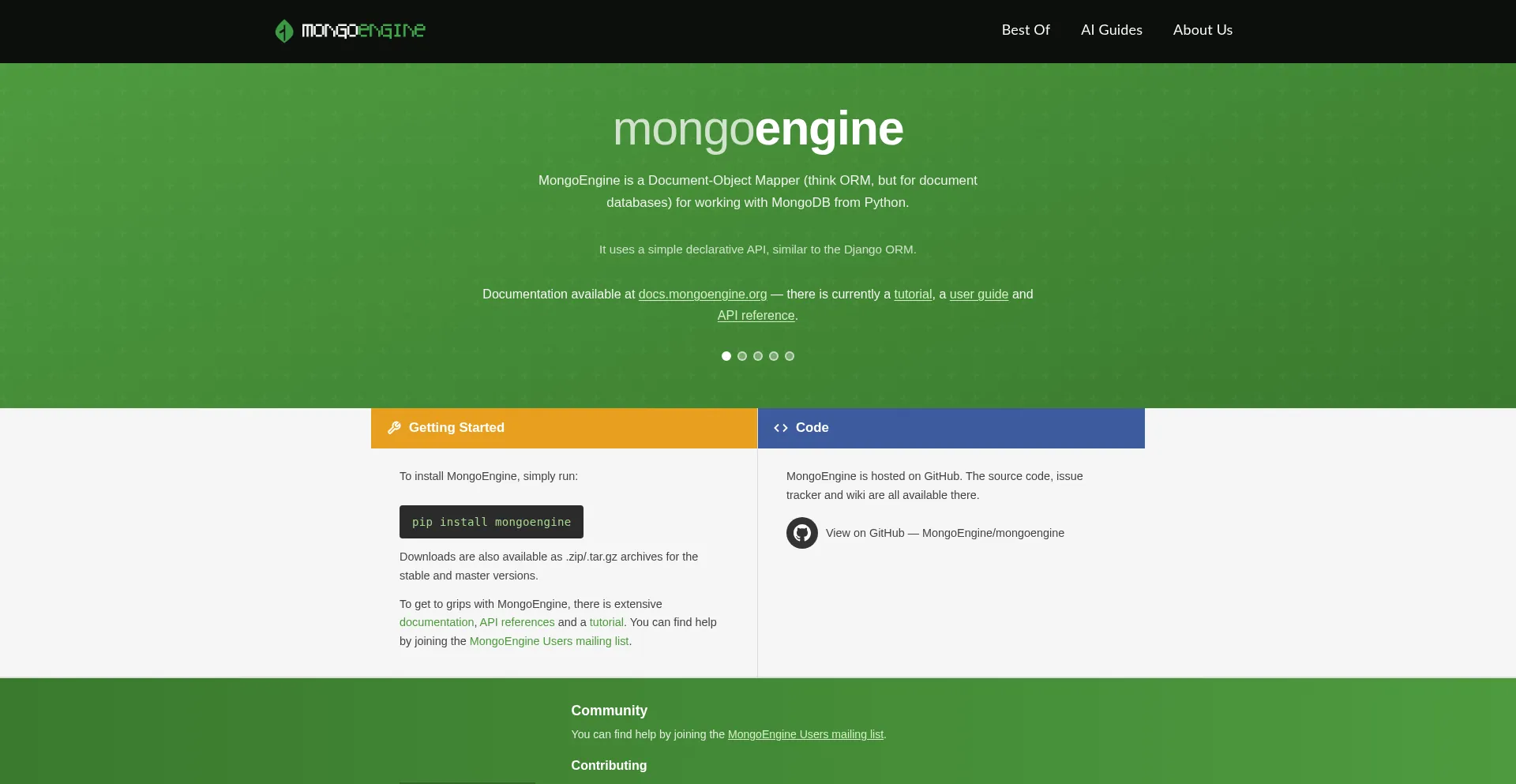 Mongoengine.org