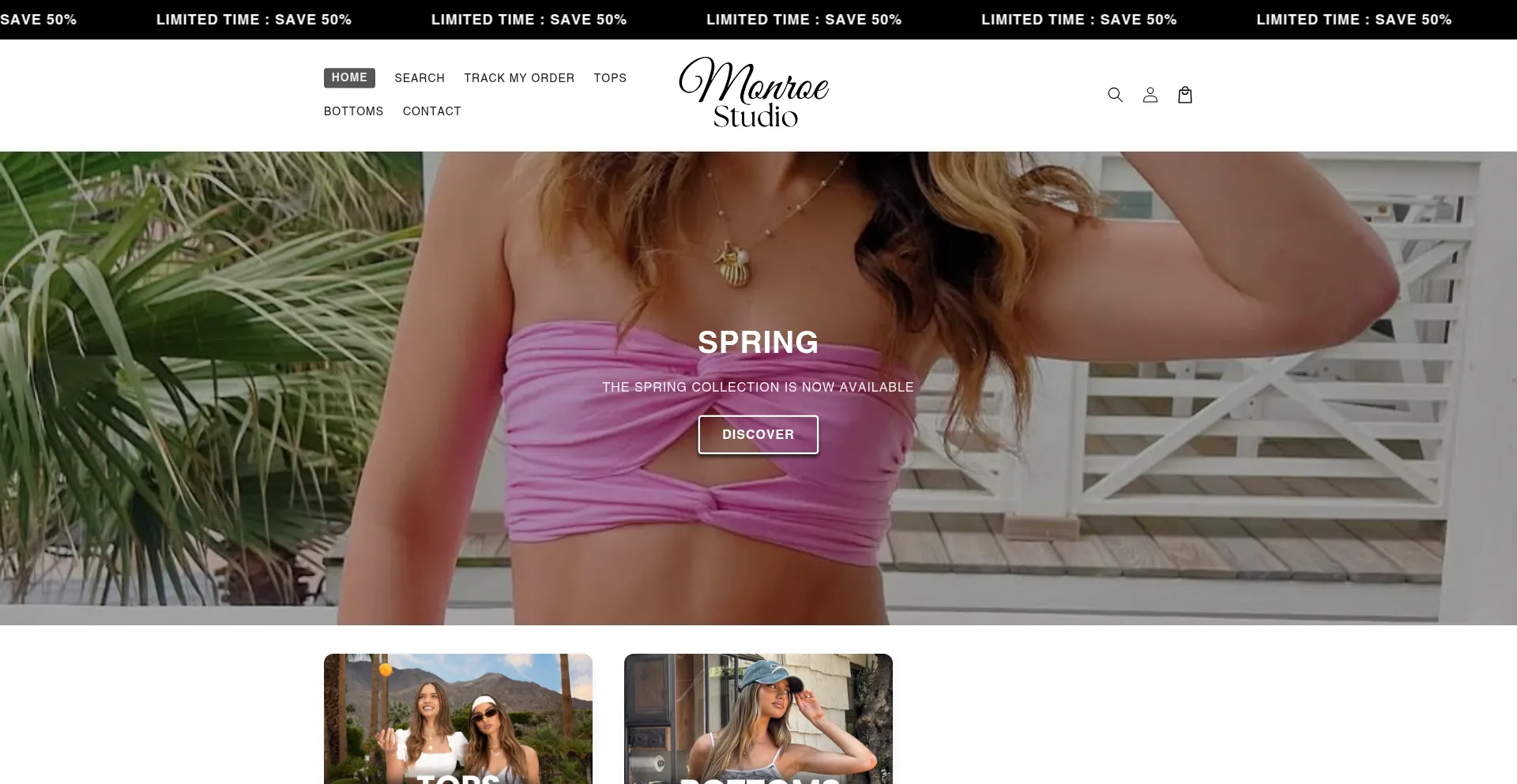 Website screenshot of Monroeonstudio.com