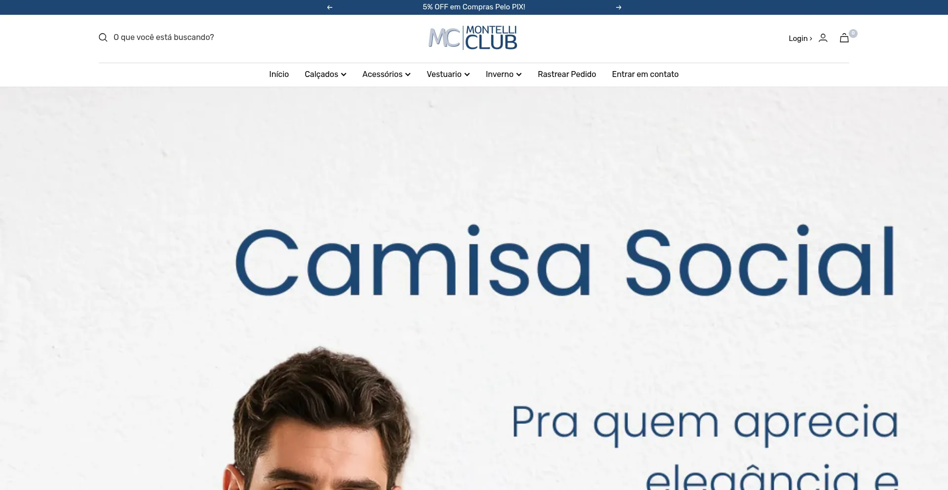 Website screenshot of Montelliclub.com