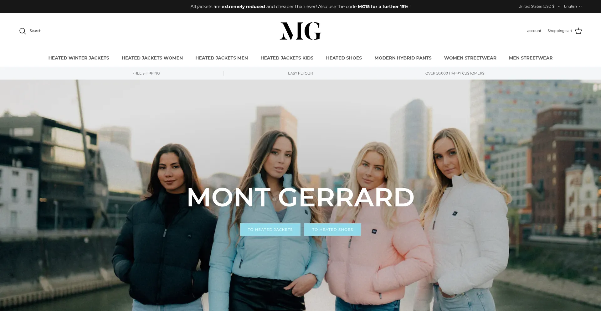 Website screenshot of Montgerrard.com