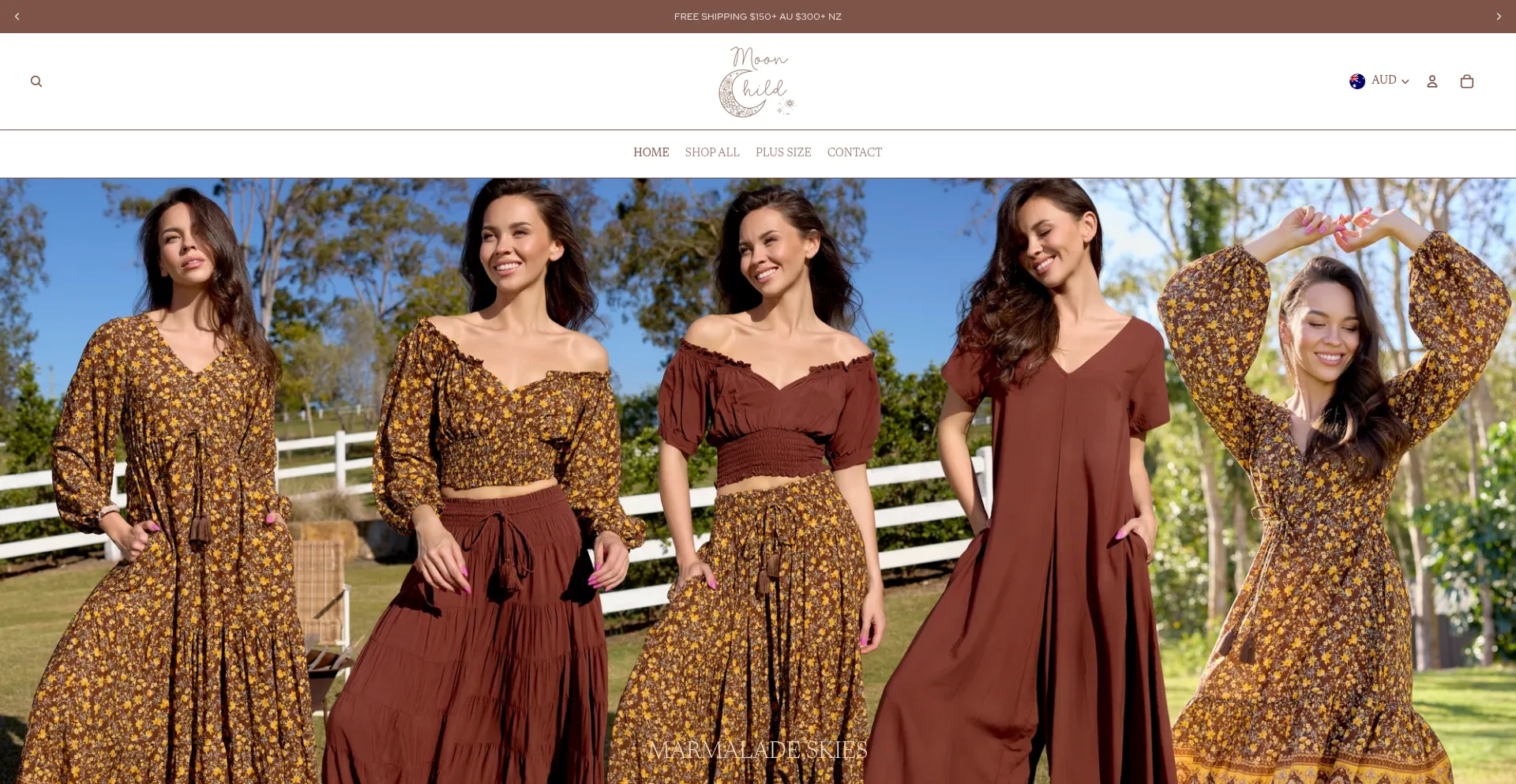 Website screenshot of Moonchildfremantle.com.au