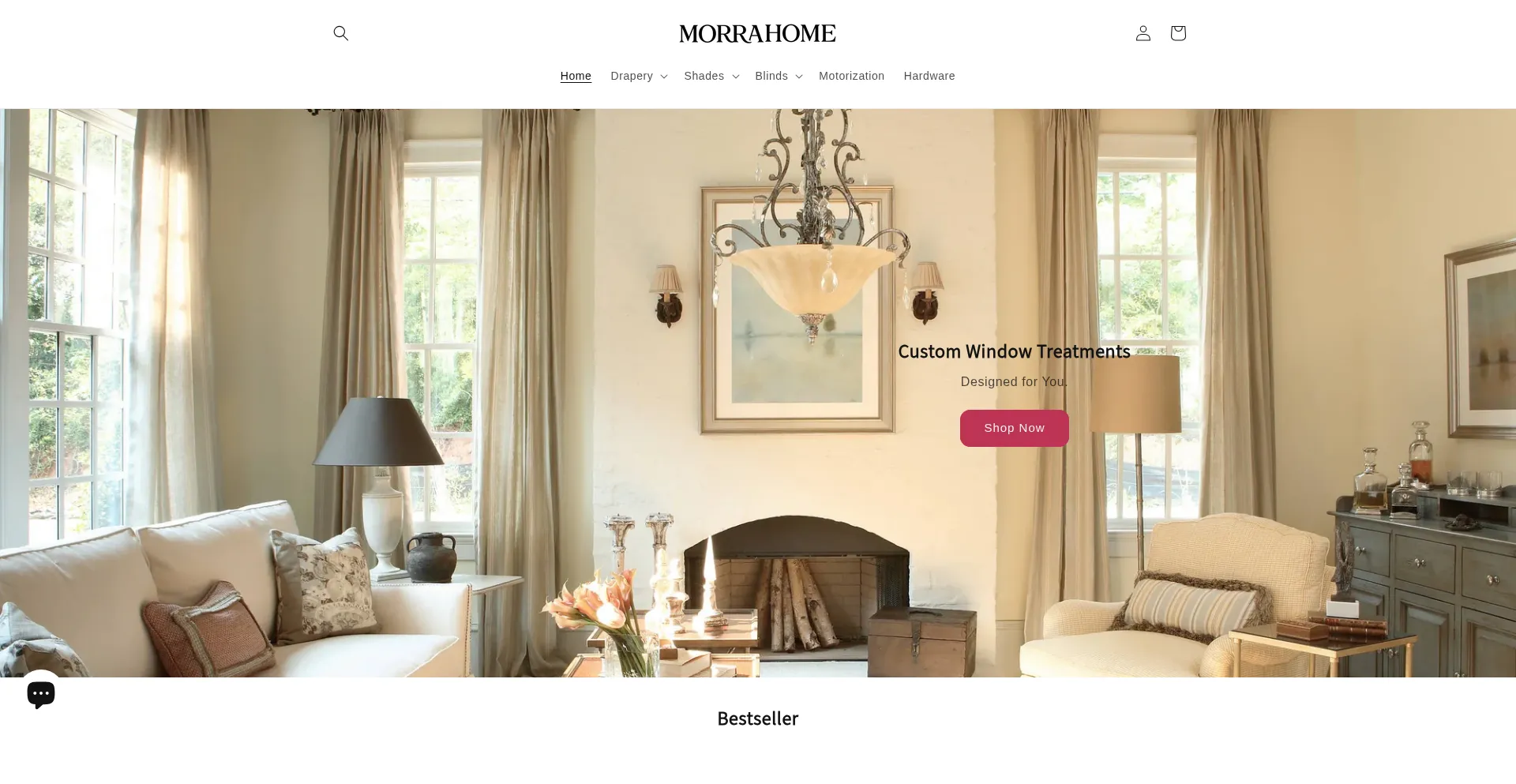 Website screenshot of Morrahome.com
