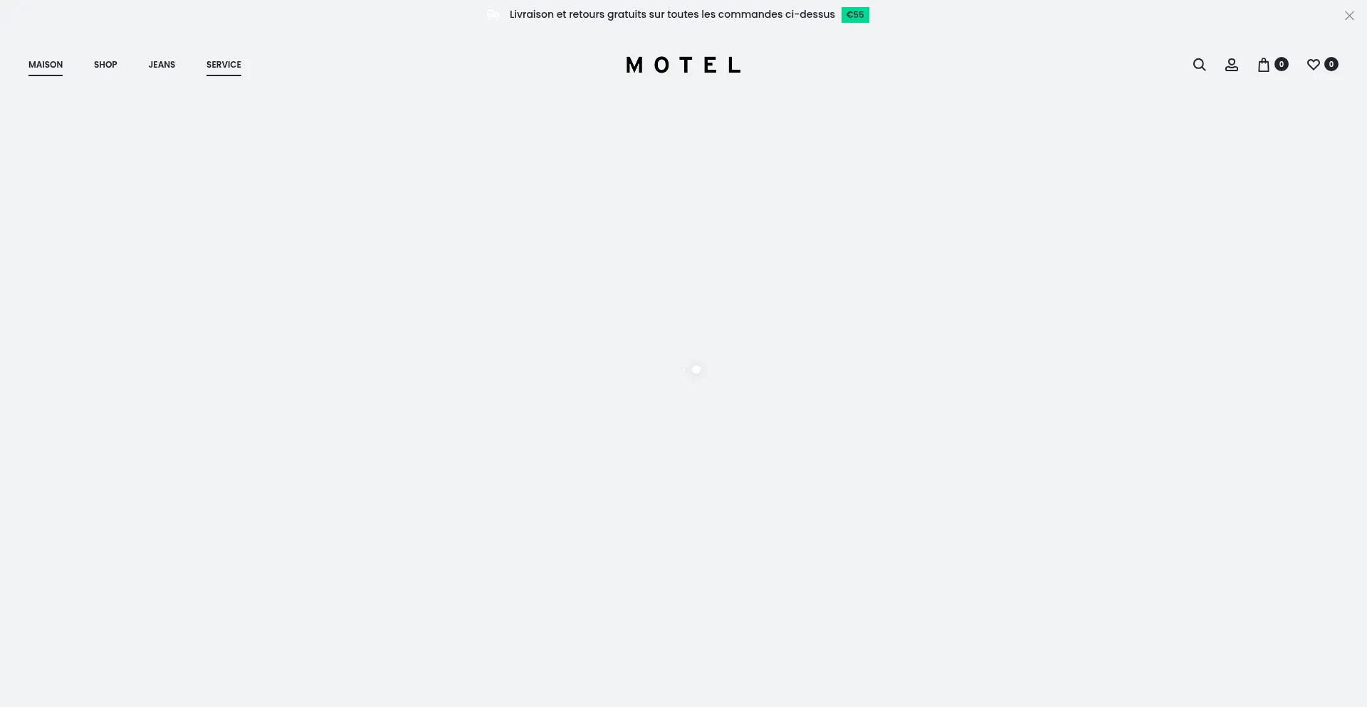 Website screenshot of Motelrocks.fr