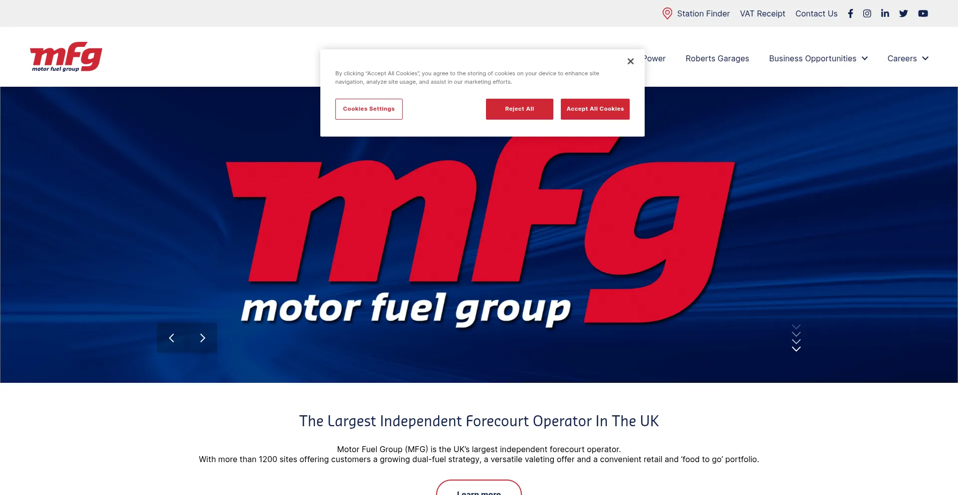 Motorfuelgroup.com Screenshot