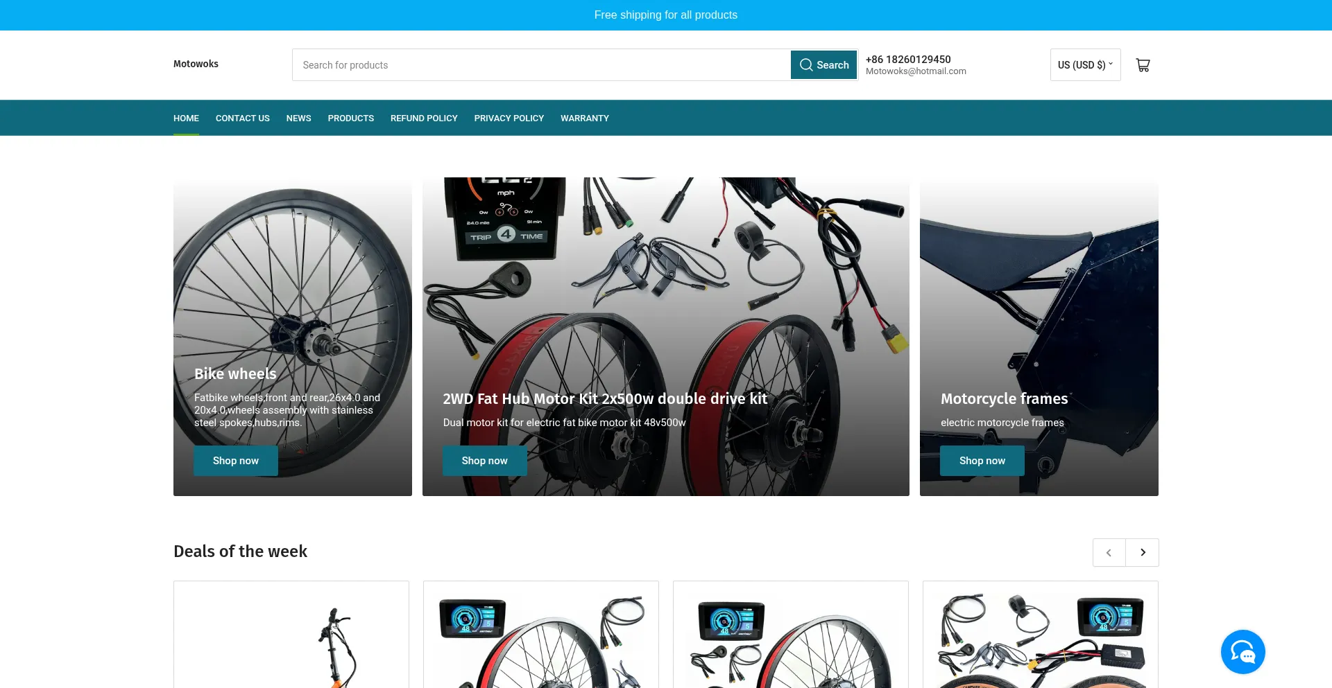 Motowoks.com Screenshot