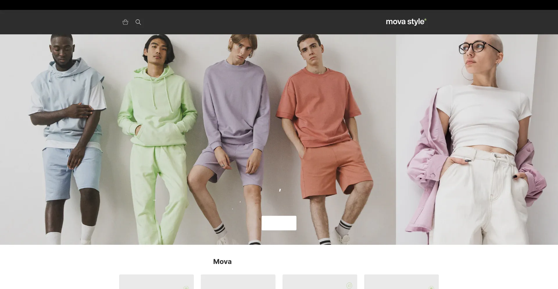 Website screenshot of Mova-style.com