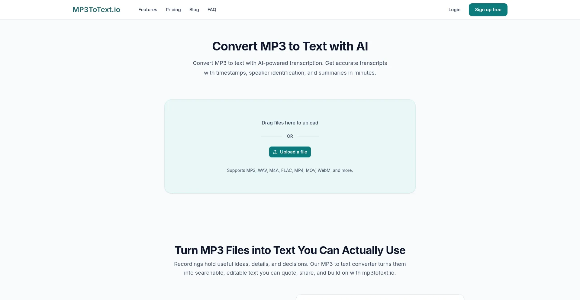 Mp3totext.io