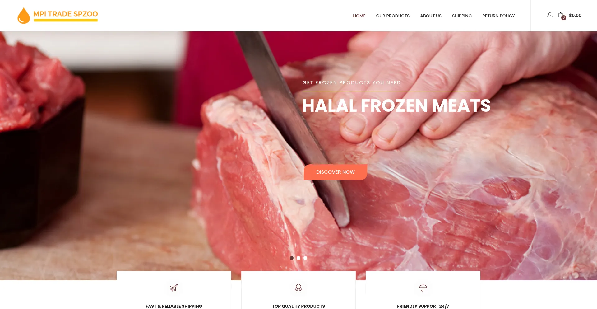 Website screenshot of Mpitradespzoo.com