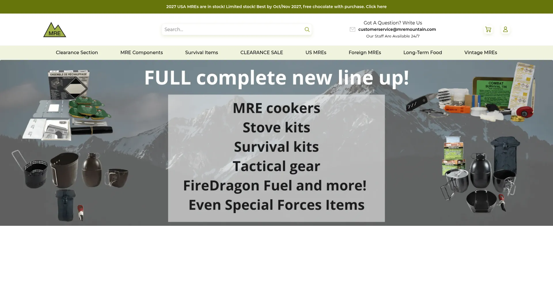 Website screenshot of Mremountain.com