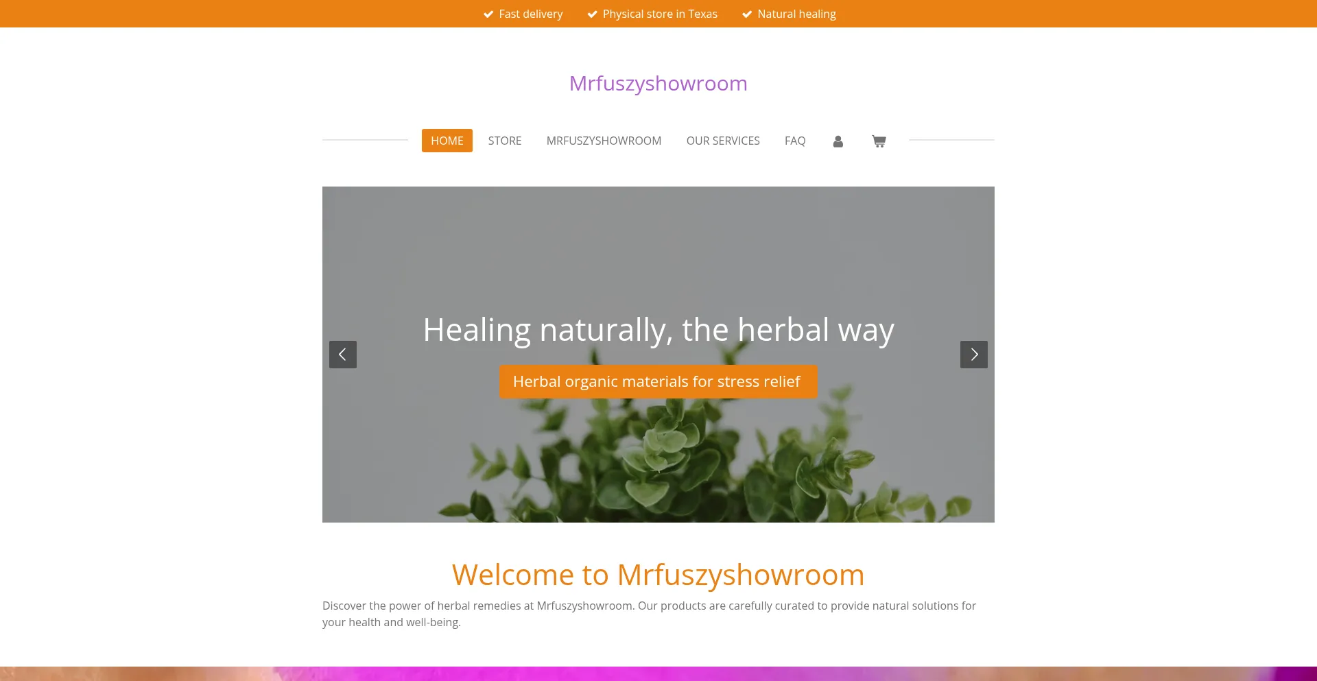Website screenshot of Mrfuszy.com