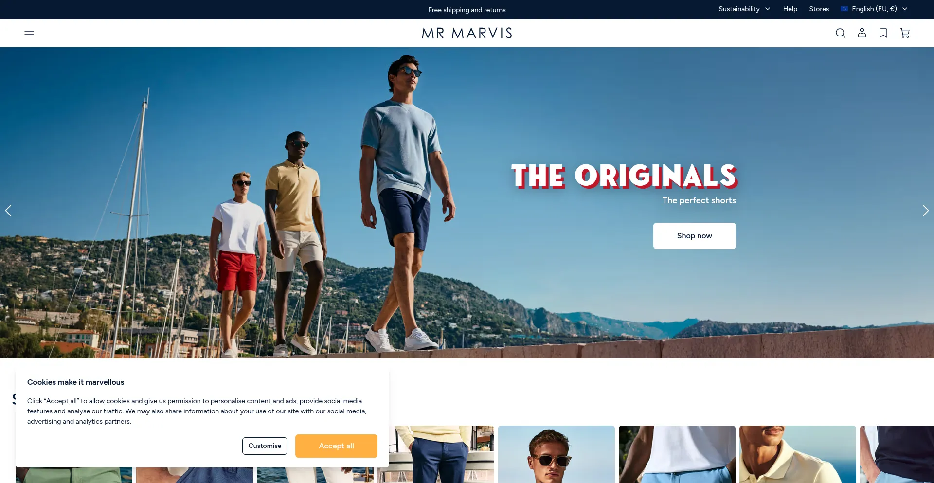 Website screenshot of Mrmarvis.com