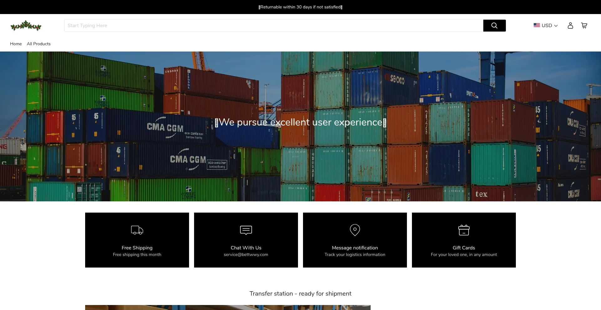 Website screenshot of Mrrella.com