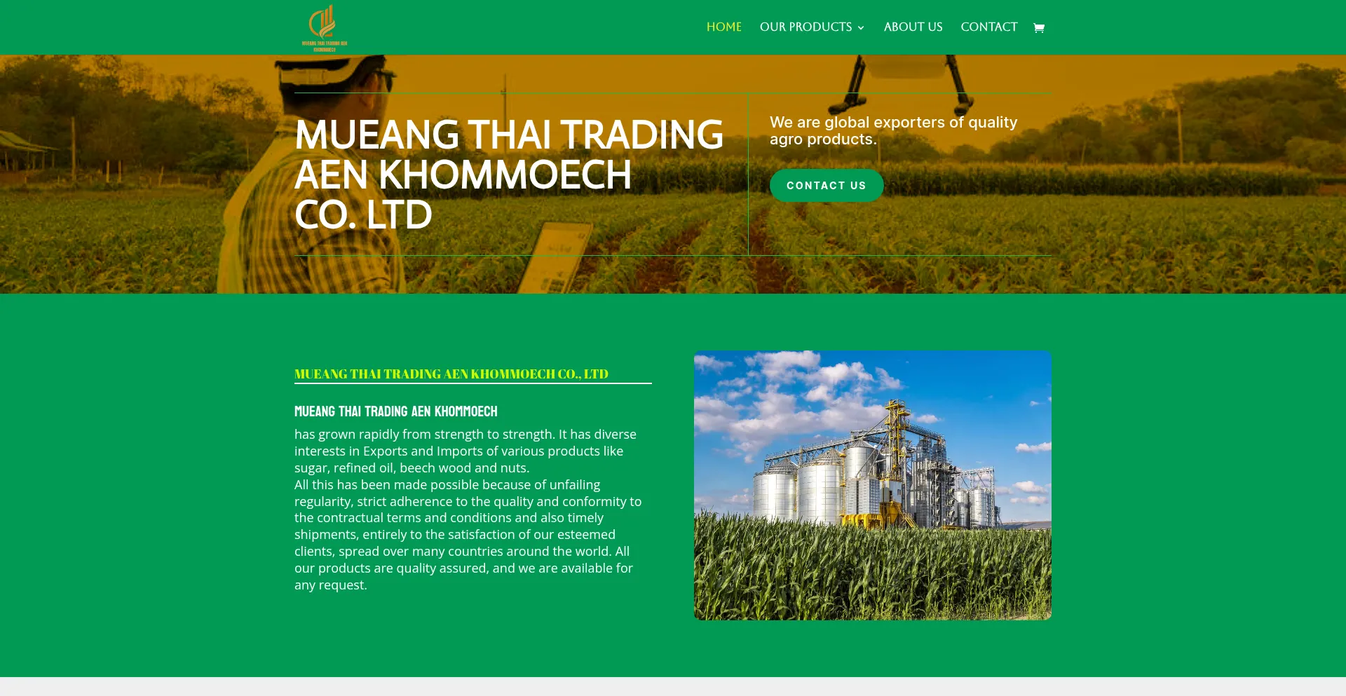 Website screenshot of Muethatrakh.com