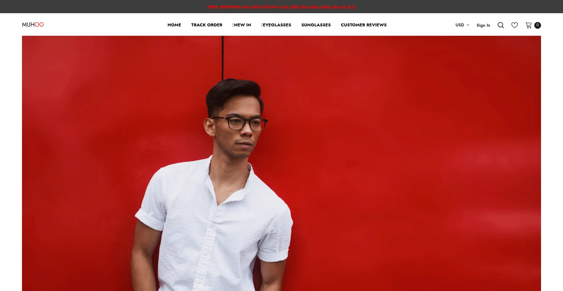 Website screenshot of Muhoooptical.com